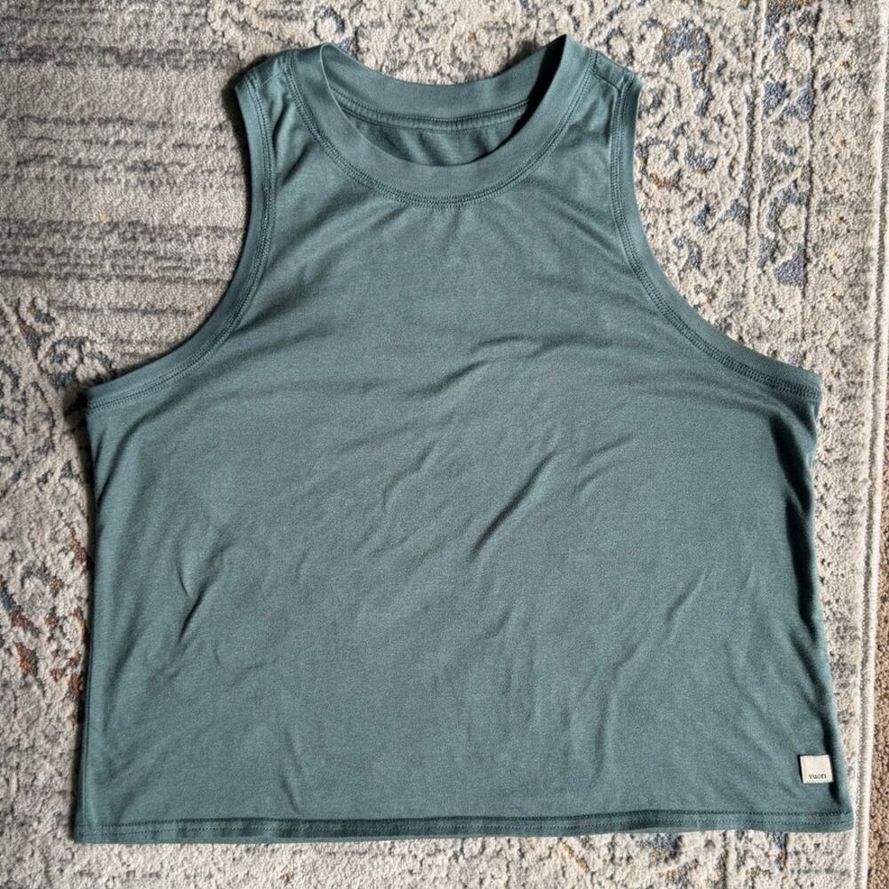 Vuori Energy (Regular) Performance Tank Top Green Medium